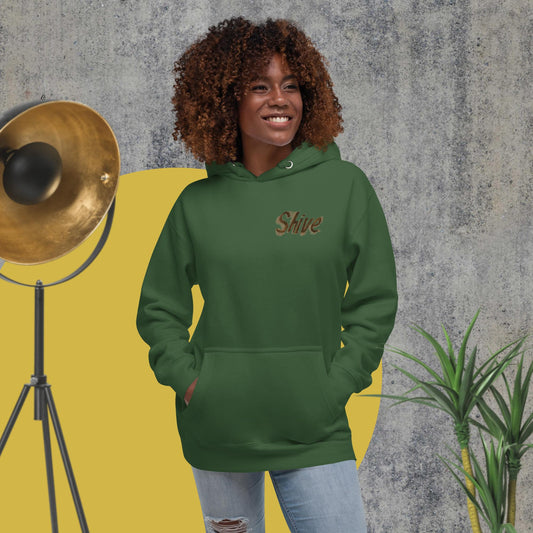 SHIVE Brown & Green Unisex Hoodie