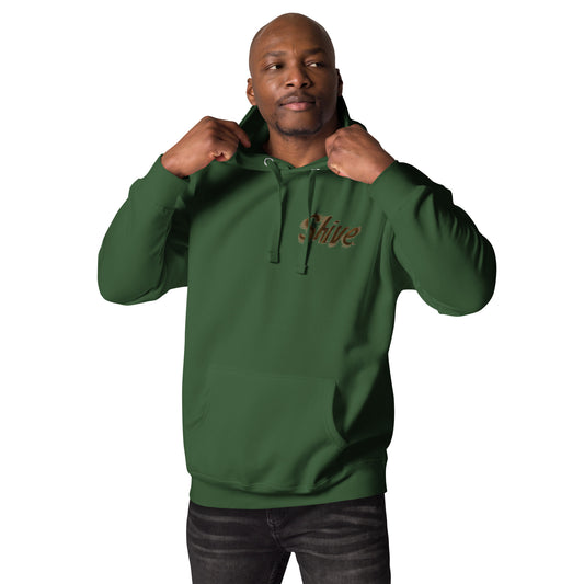 SHIVE Brown & Green Unisex Hoodie